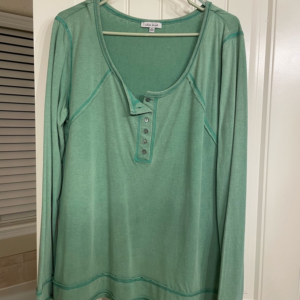 White Birch Mint Green Tee
